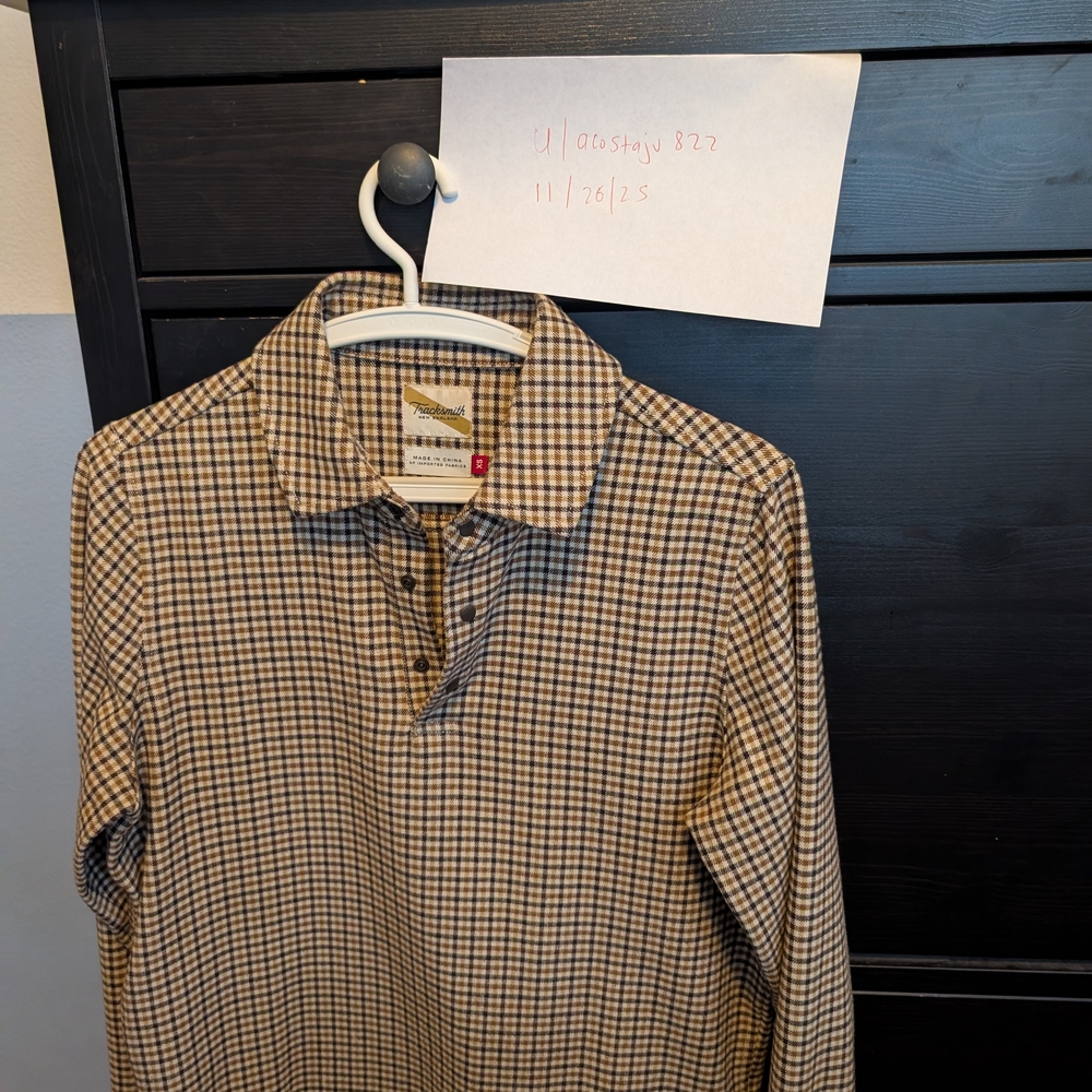 Tracksmith Cross Country Popover Men's Size XS